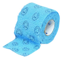 SMI Flex-Bandage Бинт самофиксирующийся, 4,5м х 7,5см, голубой с улыбками, 1 шт.